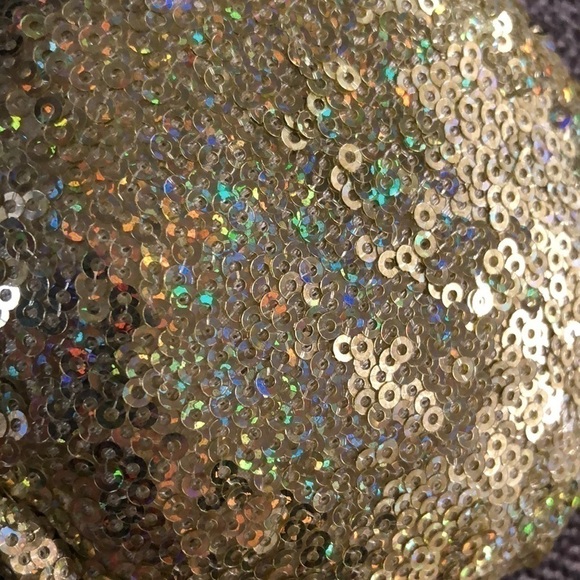 Disney Minnie Mouse Sequined Headband Gold Blue Headband 50th Anniversary - Picture 9 of 16